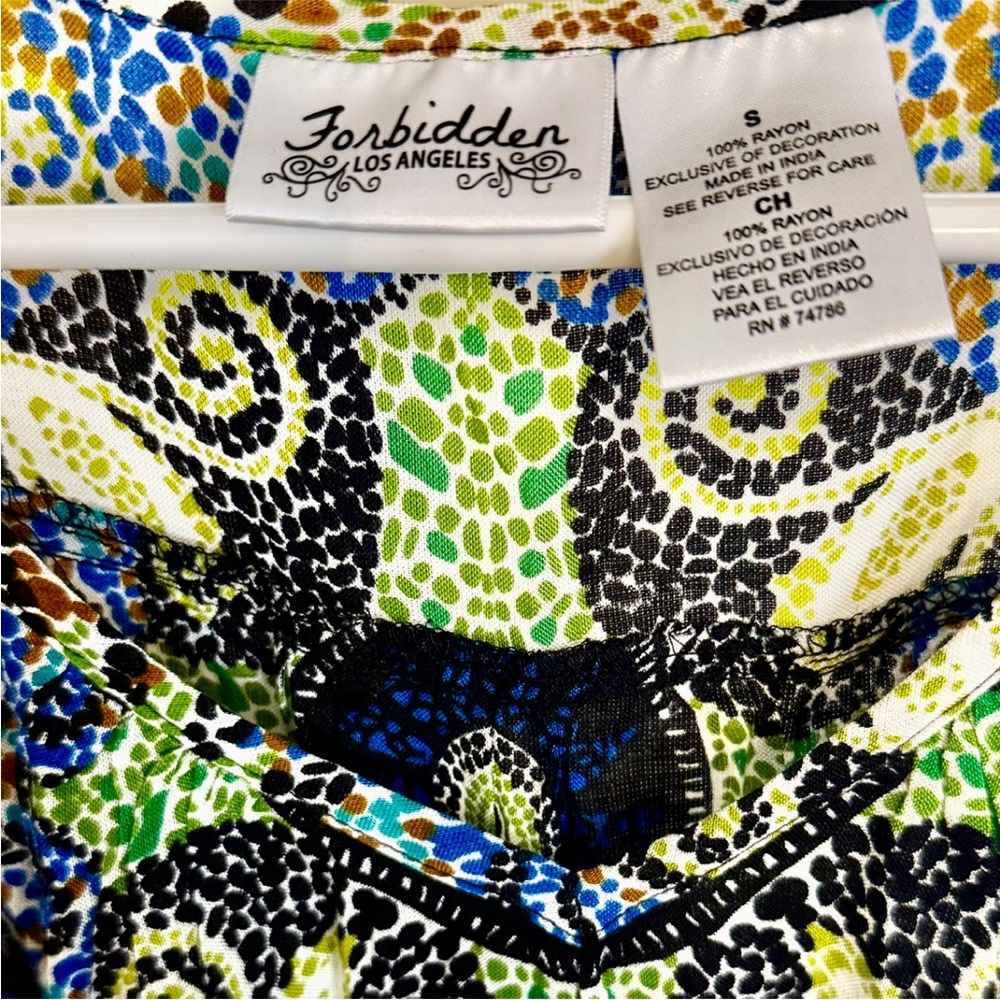 Colorful Patterned Women's Tunic - Picture 4 of 6